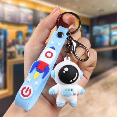 China 3D Silicone Cartoon Couples Doll Astronaut Couples Silicone Newest Promotion Gift Decoration Key Chain Price Newest Price Ornament Gift Cheap Creative Key Chain Pendant Creative Cute Backpack for sale