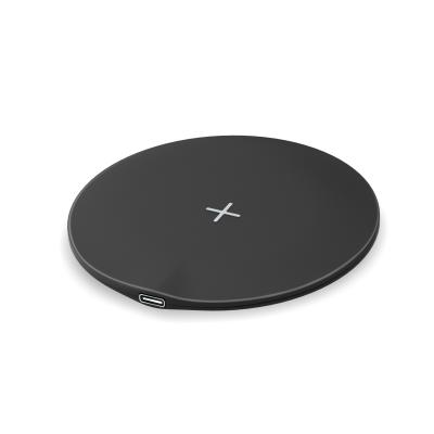 China New Design Low Cost Simple Slim Magnetic Round Shape 15W Qi Fast Charging High End Qi Wireless Charger for sale