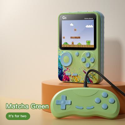 China 2021 Newest Best TV Plug Directly Selling 8 Bit Colorful Mini Retro Handheld Game In Box 500 In 1 Dual Plug Handheld Video Game TV Player Boy G5 for sale