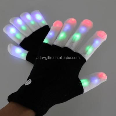 China Promotions Rave Light Flashing Finger Lighting Glow Mitts LED Glow Gloves for sale