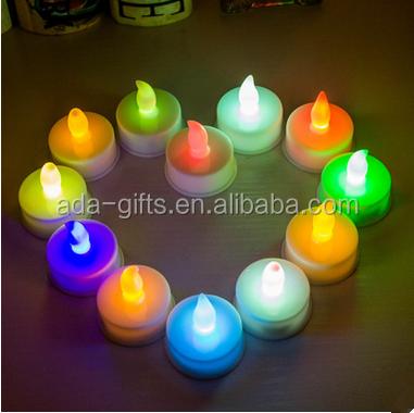 China Wholesale Flameless Moving Flame Led Candle Night Party Colorful Led Candle Light for sale