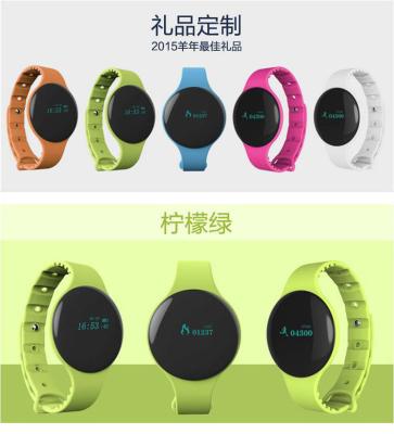 China reloj elegante del teléfono de la pulsera de la actividad de los deportes de Bluetooth del silicón Anti-perdido con la exhibición de la identificación llamada en venta