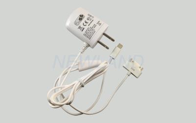 China Interchangeable plug iPhone 4S Mobile Phone Wall Charger 5V 2A with 2 usb port for sale