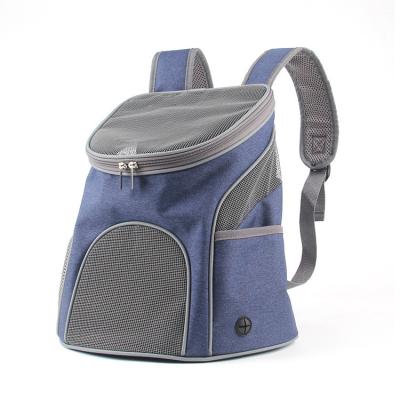 China Breathable Cat Pet Carrier Travel Security 600d Oxford Fabric Viable Pet Carrier Pet Backpack Breathable Private Space for sale