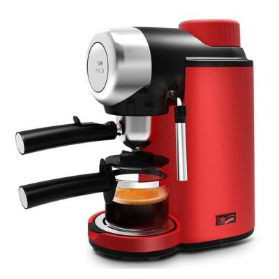 China 2022 Household High Quality Red Color Semi Automatic Coffee Machine Espresso Coffee Miller for sale