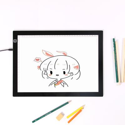 China Ultra-thin Panel 3 Brightness Light Portable A4 Precise Scale LED Tracing Light Pad for X-Ray Viewing/Drawing/Sketching Rectangle for sale