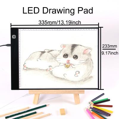 China USB LED Light Box Acrylic Dimmable Shine A4 Size Portable Tattoo Light Discovery Pad For Drawing Sketching Animation for sale