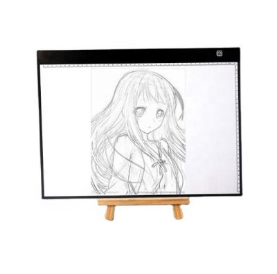 China Acrylic Ultrathin Adjustable Shine Led Light Drawing Board Acrylic Artist Stencil Board A3 LED Portable Light Pad for sale