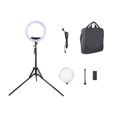 China selfie led ring light with tripod for phone live video current bracket vlog circular light makeup XZ-RL-18 for sale