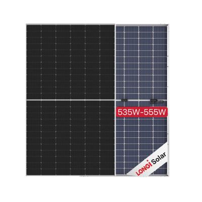 China solar panels certificate LONGi Single 550 Watt Mono Solar Panel 535W 540W 545W 555W PERC BIPV Solar Panel 182mmx182mm for sale