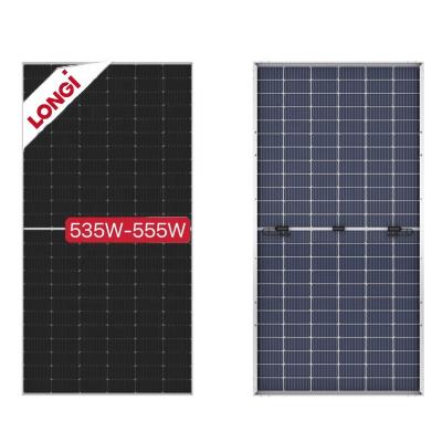 China Longi Mono Solar Panel 535w 540w 545W 550W 555W HI-MO5 182mm PERC Solar Panels For PV Plant With Good Cost 182mmx182mm for sale