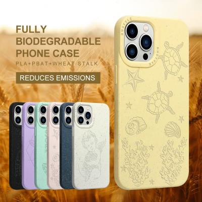 China Shockproof Fully Biodegradable Reuse Cover For iPhone 12 Custom PLA Cell Phone Case For iPhone 13 Pro Degradable Case for sale