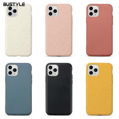 China Fully Biodegradable Anti-drop Cell Phone Case For iPhone 12 Pro Fiber Wood Case Max Eco Friendly Phone Case For iPhone 13 for sale