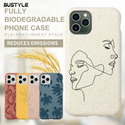 China Compostable Anti-drop PLA Case Cover For iPhone 12 SE 7 XS 100% Eco Friendly Recycled Biodegradable Phone Case For iPhone 11 Pro Max for sale