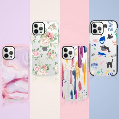 China High Quality Anti-drop Brand Customized Fashion Designs Strip Bumper Anti Shock Cell Phone Cover For iPhone 11 12 Pro Max Case for sale