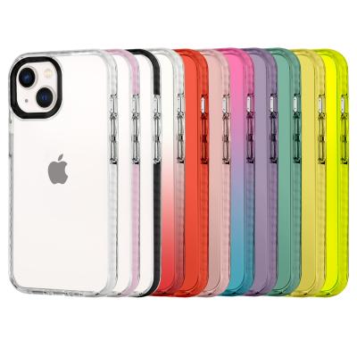 China Anti-drop Rainbow Soft TPU Impact Shockproof Back Case For iPhone 12 Protective Phone Bumper Cover For iPhone 13 Pro Max Case for sale