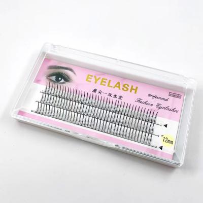 China PBT Natural Soft 8mm-12mm Grafted Eyelashes Korean Hot Melt Type A Heat Bonded C Eyelash Curling Self-Grafting Expansion for sale