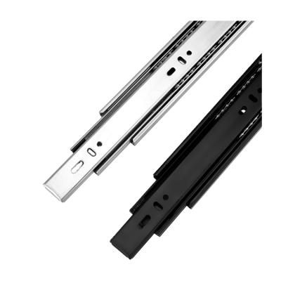 China Modern Triple Normal Telescopic System Full System Kitchen Rail Channel Cabinet Metal Extension Heavy Duty Ball Bearing Drawer Slide for sale