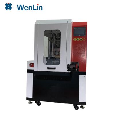 China WENLIN factory servo motor driven holographic anti-counterfeiting hot stamping machine for PVC card for sale