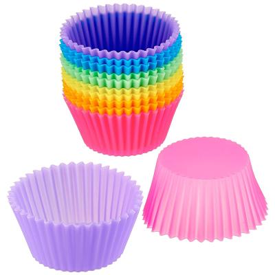 China Viable Hot Sale BPA Free Silicone Cupcake Mold Non-Stick Easy Clean Pastry Roll Molds for sale