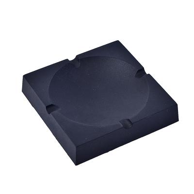 China Stainless Steel Silicone Silicone Rubber Smokeless Smokeless Ash Tray Fireproof Square Ashtray for sale