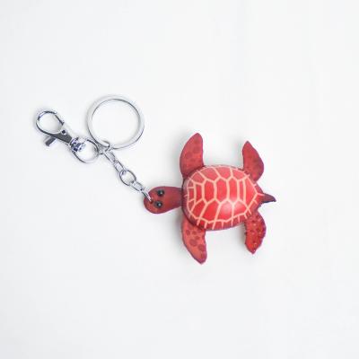 China Genuine leather new arrival genuine  leather key chain  little  cartoon leather crafts for gift series  No.6 for sale