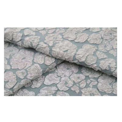 China High Quality Shrink-Resistant 100% Pattern Jacquard Polyester Brocade Fabric For Girls Dressing for sale