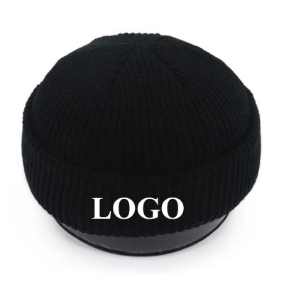 China Custom Embroidery COMMUNE Logo Plain Solid Color Winter COMMUNE Beanie Knit Hats Soft Warm for sale