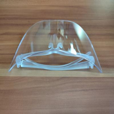 China Clear Plastic Glass Half Face Half Face Shield With Eye Glass Face Shieldmask for sale