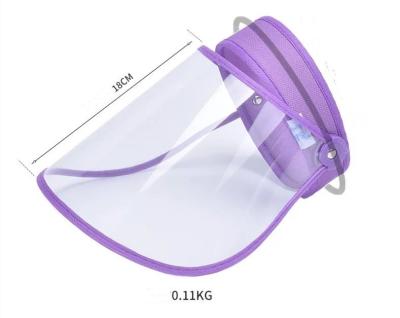 China Transparent Plastic Sunshade Dust Proof Sunshade Splash Proof Sun Shade Anti Fog Protective Caps for sale