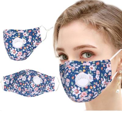 China For Outdoor Use For Outdoor Use Wholesale Floral Printed Women Flower Reusable Face Cover With Filter Pocket for sale