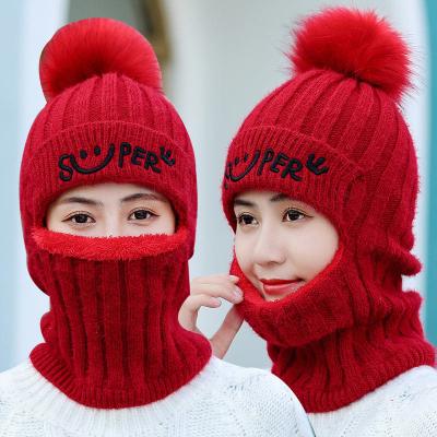 China Warm Recycling Fleece Beanie Hat And Scarf One-Piece Normal Normal Winter Beanie Hat And Scarf Set for sale