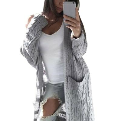 China Breathable Breathable Custom Knit Sweater Coats Plus Size Women Knitted Cardigan Sweaters for sale