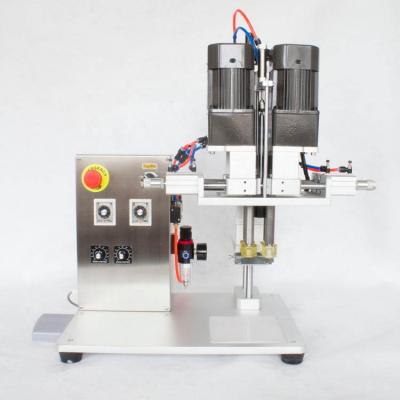 China Food Screw Dropper Capsule Machine Semi Automatic Screwing Plastic Cap Tightener for sale