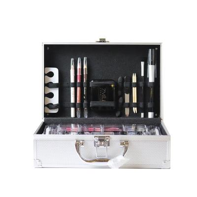 China Factory Aluminum Travel Box Fashoion Makeup Organizer Small Artist Train Cosmetic Case for sale