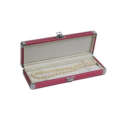 China Luxury Packaging Box Jewelry Necklace Custom Lockable Pens Eye PVC Aluminum Storage Gift Boxes for sale