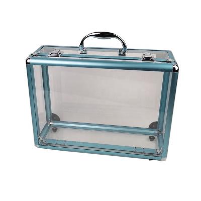 China 14 Inch Transparent Business Carry Case Acrylic Hard Shell Briefcase for sale