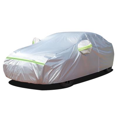 China Silver universal suv proof universal waterproof suv china OEM classic hot sale car protection body cover PEVA auto cover for sale