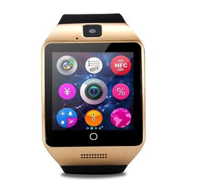 China MP3 Playback 2021 Latest BT Calls Smart Watches Q18 Full Touch Sim Card Style Men Waterproof Fitness Smart Watch for sale