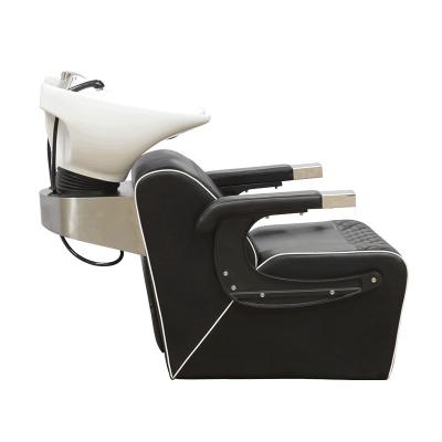 China Traditional Customized Color Shampoo Chair Barber Shop Hair Sink And Sink Chairs Unit for sale