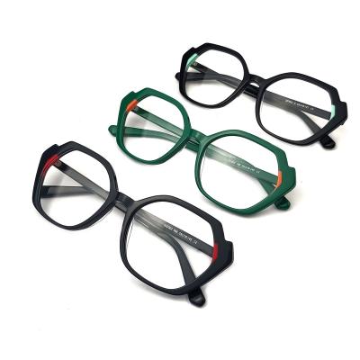 China Optical Glass Spectacle Frames Acetate Glasses Frame Anti Blue Light Glass River Chasma Eyewear for sale