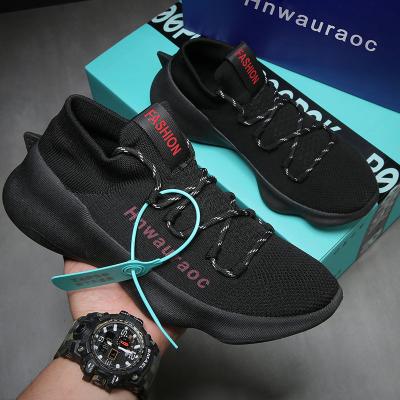 China 2022 fashion trend men sneaker brand black socks casual shoes men couple shoes lace up sneakers women sneakers outdoor shoes men for sale