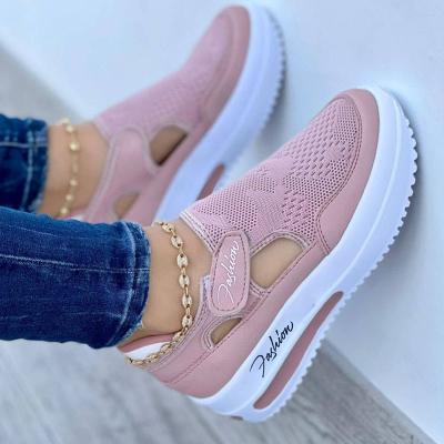 China 2022 Fashion Trend Women's Casual Sneakers Platform Breathable Design Vulcanized Shoes Female Fashion Tennis Shoes Zapatillas Mujer for sale