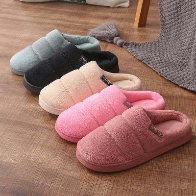 China 2022 fashion trend high quality plush home loafers winter lady shoes sample designers indoor slipper for woman for sale