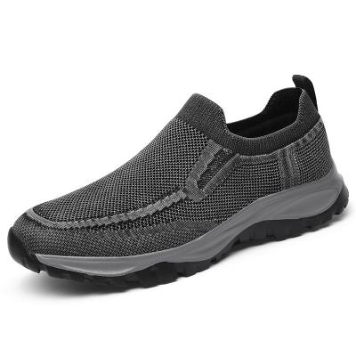 China 2022 Fashion Trend High Quality OEM Brand Custom New Arrival Casual Lightweight Fly Knitted Upper Mens Sports Walking Sneaker Shoes for sale