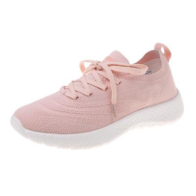 China Wholesale Fashion Trend Women Shoe Sock Slip On Shock Absorption Running Sole Popcorn Fly Knit Women Lightweight Casual Shoes for sale