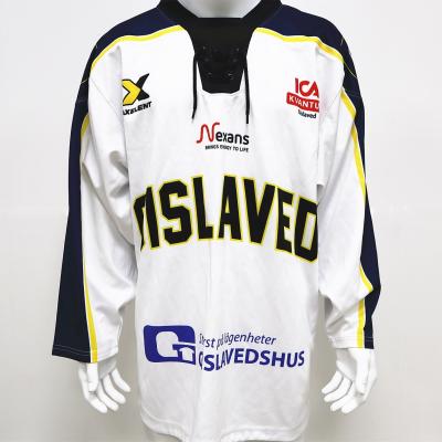 China Custom Ice Hockey Jersey Sublimation Ice Hockey Jersey Sweden Team Hockey Uniforms for sale