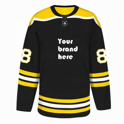 China breathable & durable design ice hockey jersey full sublimation printing ice hockey shirts for sale