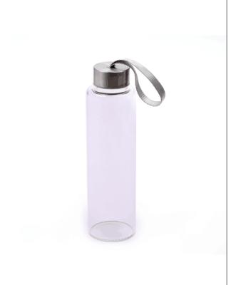 China Wholesale Eco-Friendly Unbreakable Infuser 550ml Fashion Manufacture Porcelain Glass Water Bottles Viable Clear for sale