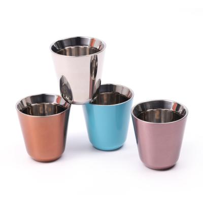 China Insulated Juicer etc Stainless Steel Wall Coffee Shot Mug double drink coffee for sale